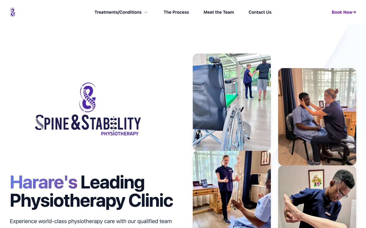 Spine & Stability website, built by JBweb Solutions